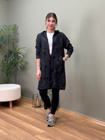 İTALYAN DİJİTAL BASKILI SWEAT CEKET SİYAH