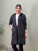 İTALYAN DİJİTAL BASKILI SWEAT CEKET SİYAH