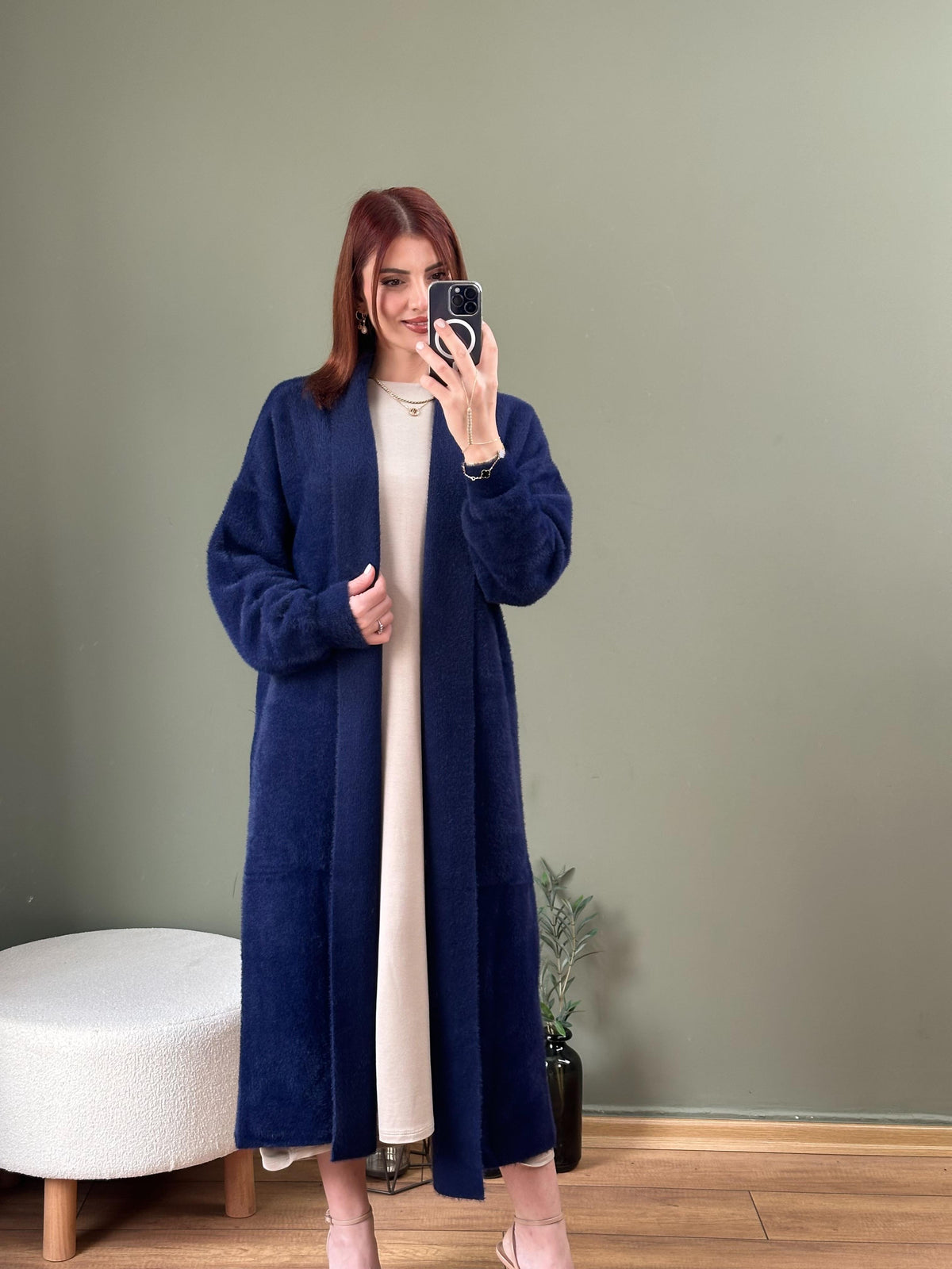 İTHAL ANGORA HIRKA LACİVERT