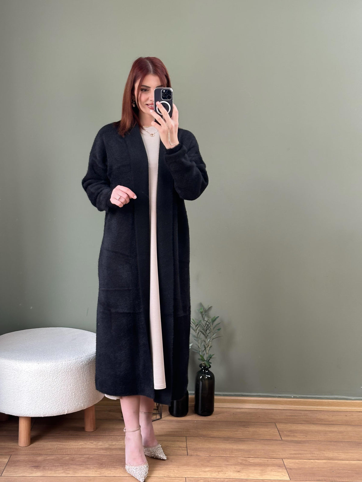 İTHAL ANGORA HIRKA SİYAH