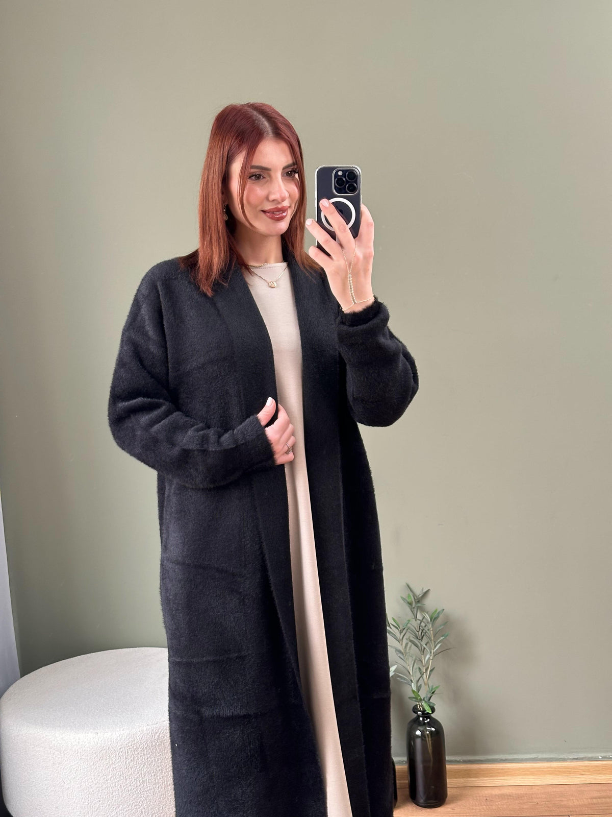 İTHAL ANGORA HIRKA SİYAH
