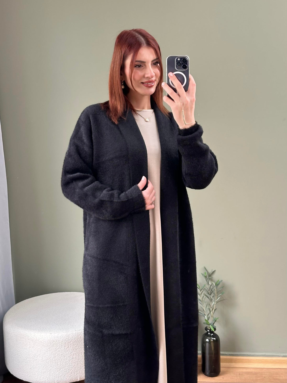 İTHAL ANGORA HIRKA SİYAH