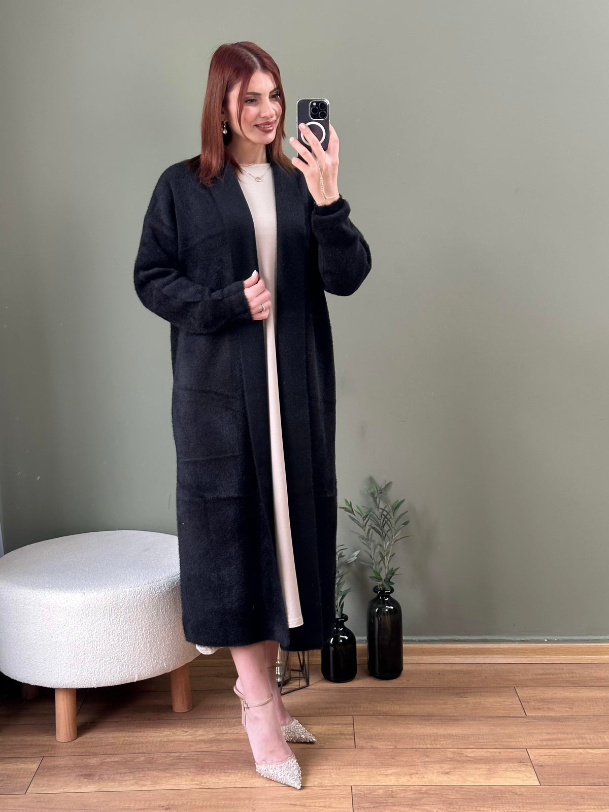 İTHAL ANGORA HIRKA SİYAH