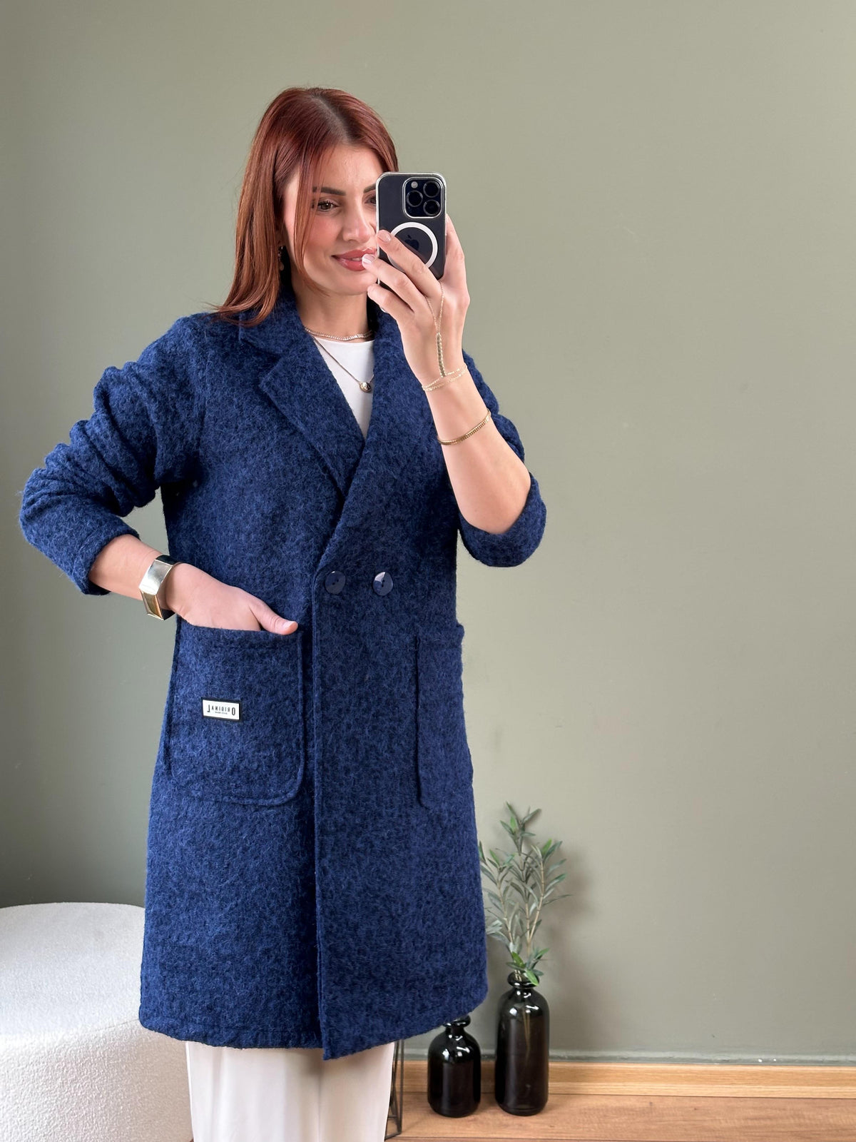 İTHAL BUKLET BLAZER KABAN  LACİVERT
