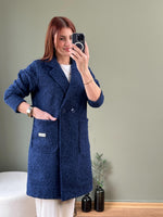İTHAL BUKLET BLAZER KABAN  LACİVERT