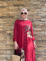 İTHAL DİJİTAL BASKILI %100 PAMUK TAKIM BORDO