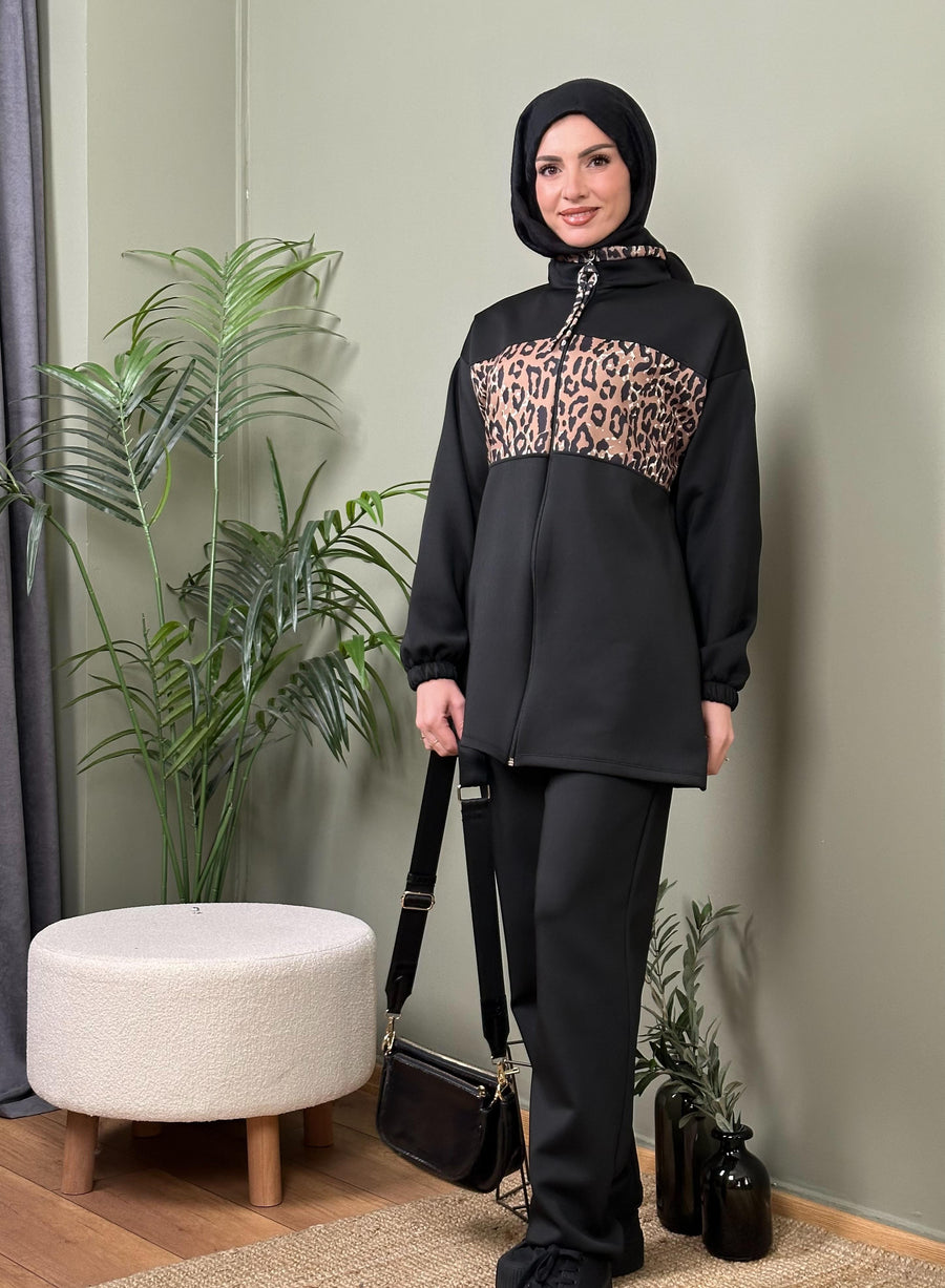 İTHAL SCUBA LEOPAR DESEN TAKIM