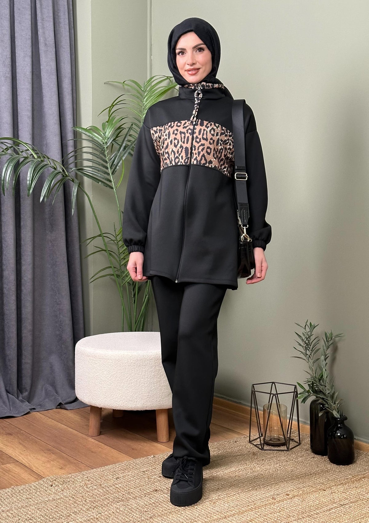 İTHAL SCUBA LEOPAR DESEN TAKIM