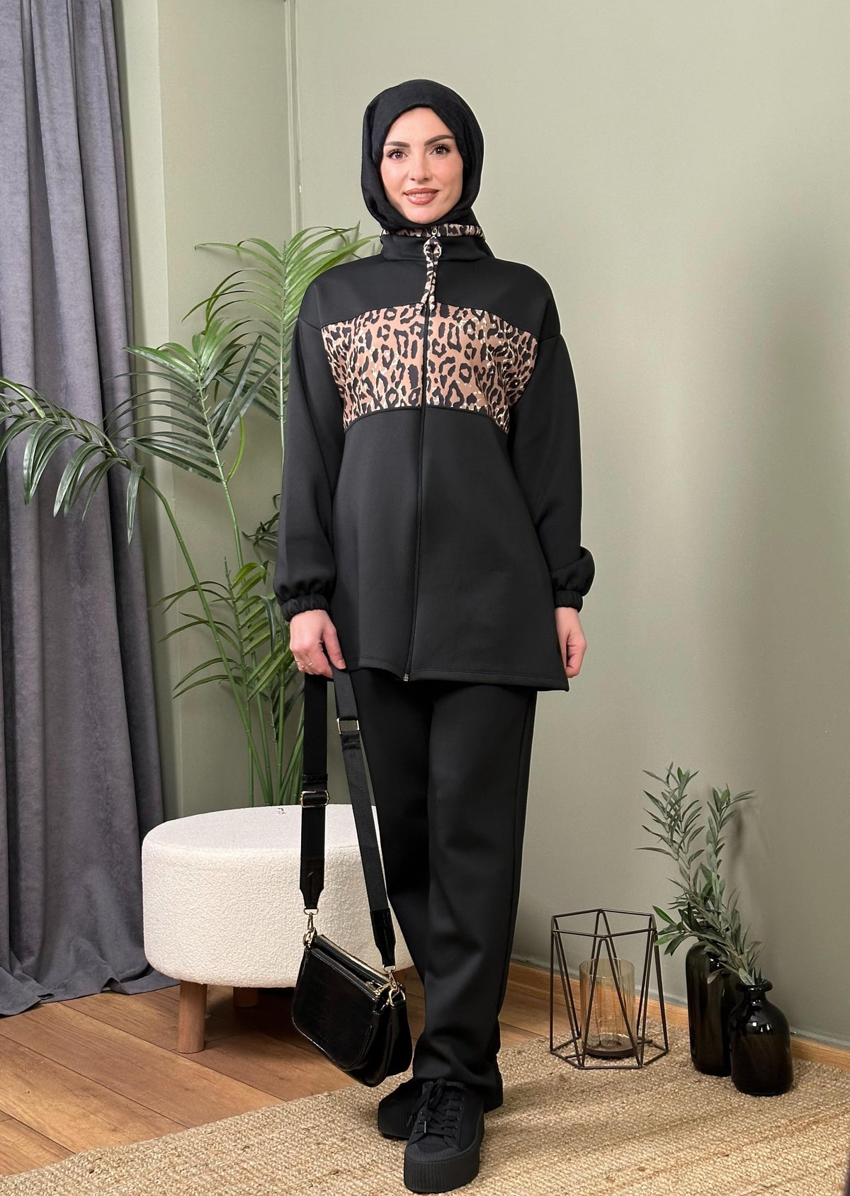 İTHAL SCUBA LEOPAR DESEN TAKIM
