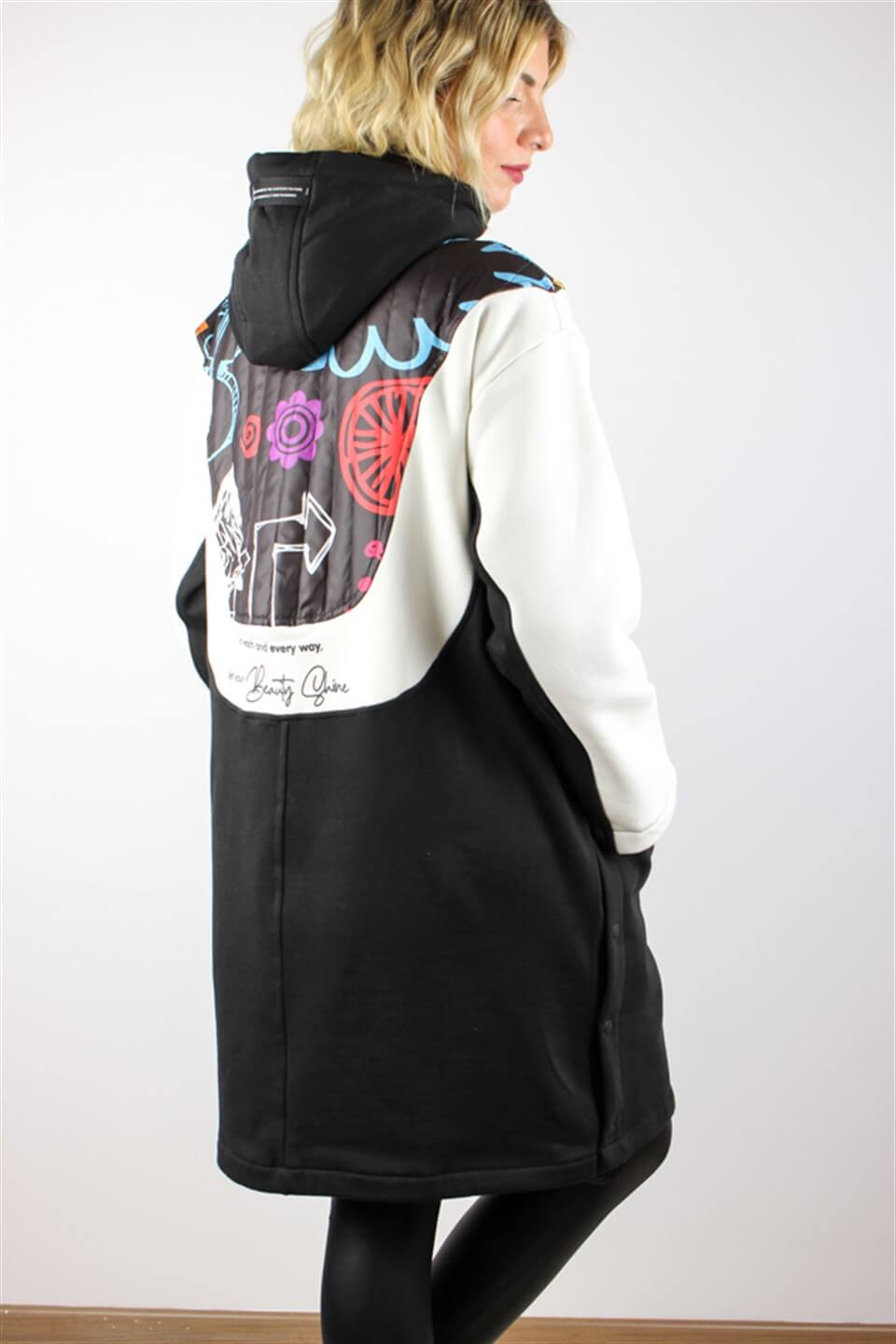 KAPİTONE DETAYLI SPOR CEKET ÇİZİM DESEN