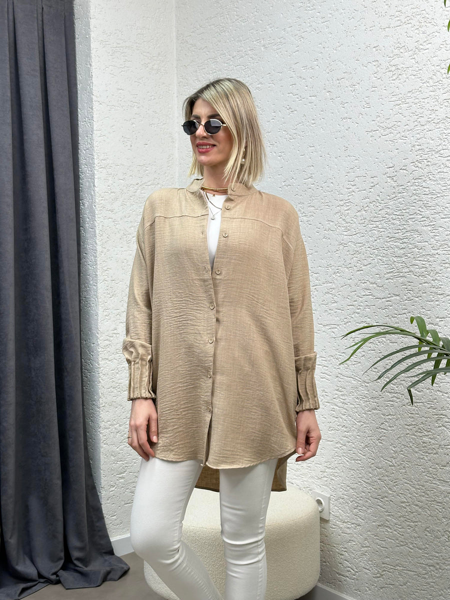 VİZON KOL NEVRÜR GÖMLEK