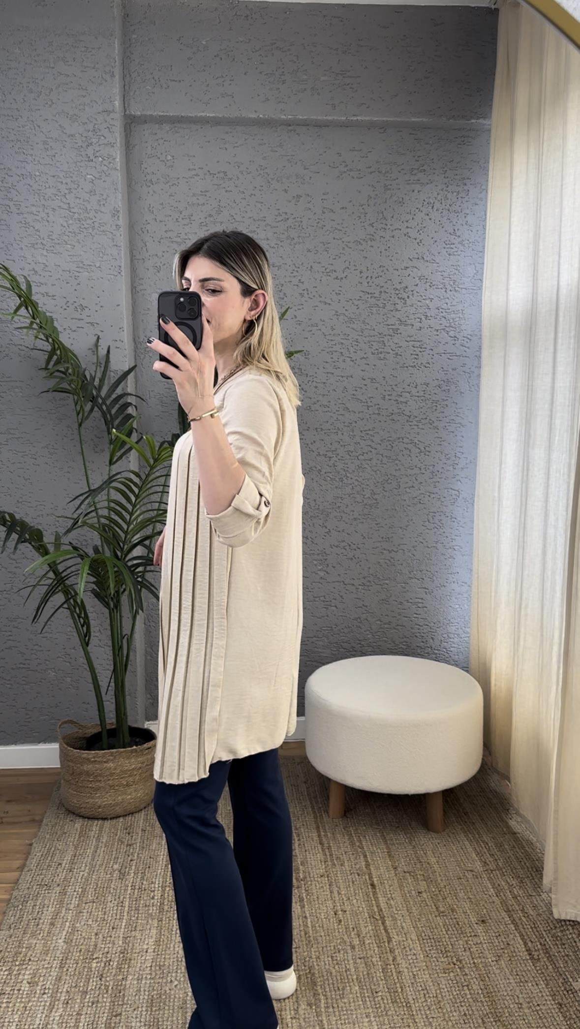 KOLYELİ PİLİSELİ TUNİK AEROBİN KUMAŞ VİZON