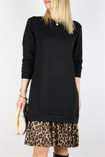 LEOPAR DETAYLI ELBİSE