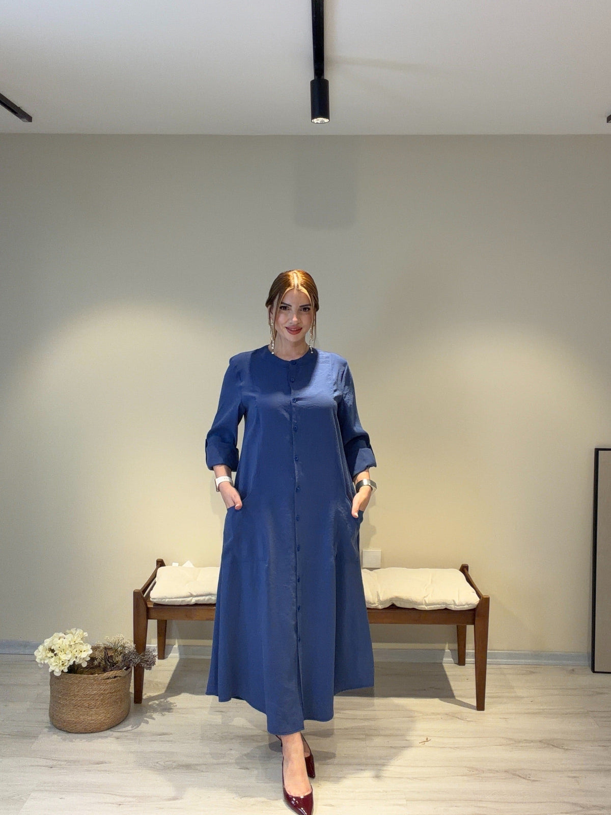 Maren Tensel Kap İndigo Mavi