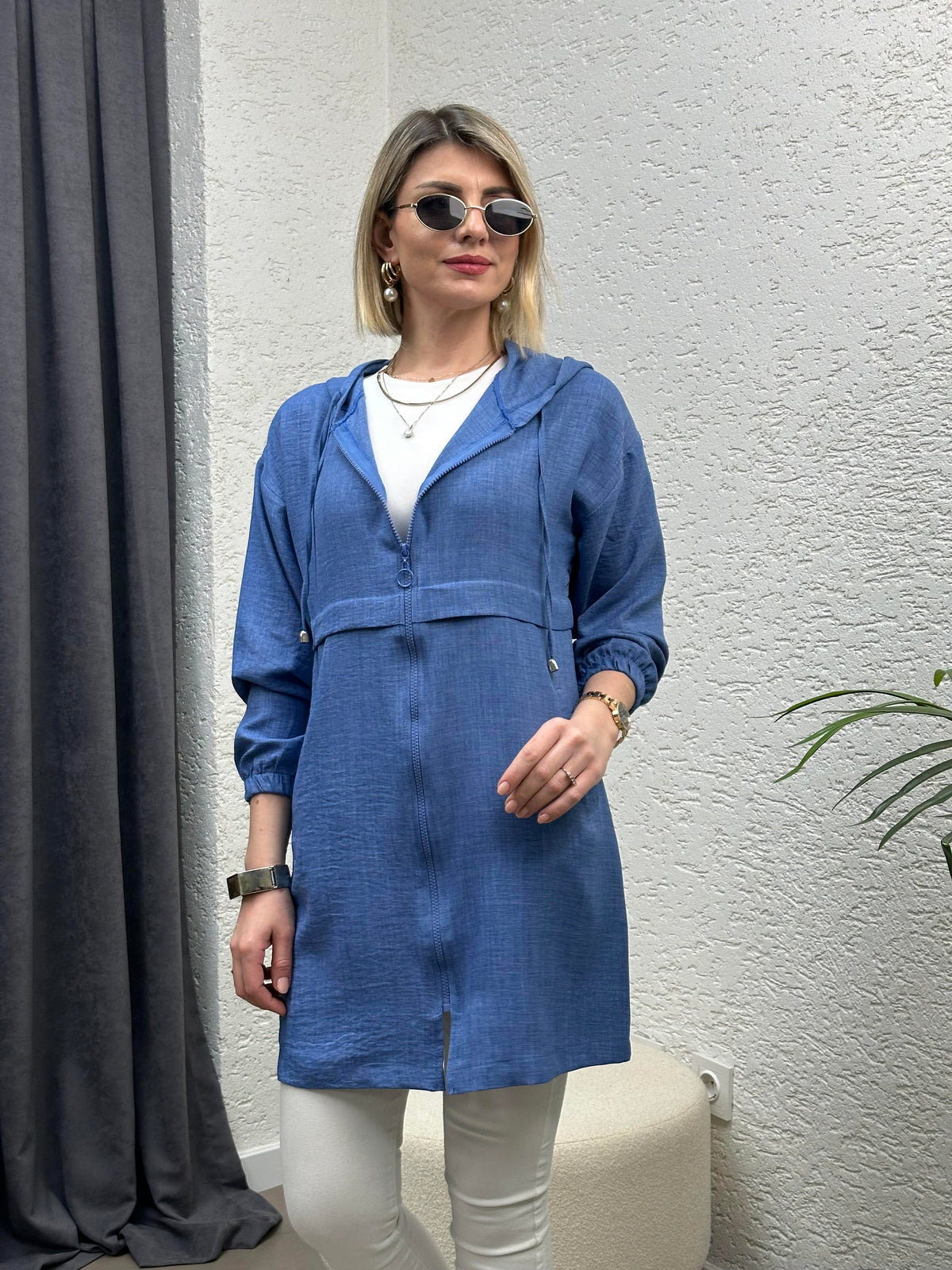 MAVİ FERMUARLI KAP