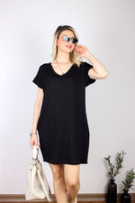 MELEK KANADI BASKILI SWEAT ELBİSE
