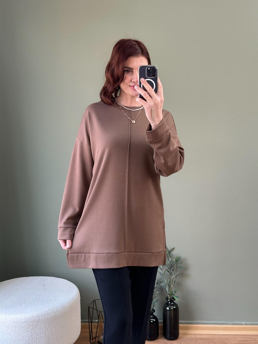 MODAL KUMAŞ ÖNDEN ÇİMALI  TUNİK TABA