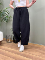 MUSLİN PANTOLON SİYAH