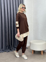 NESİ ARMALI İKİLİ TAKIM KAHVE