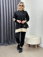 NESİ ARMALI İKİLİ TAKIM SİYAH
