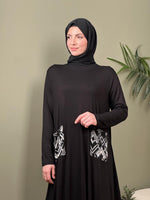 ORGANİK PAMUK CEP DESENLİ SWEAT ELBİSE