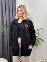 ORİJİNAL TASARIM BASKILI SWEAT CEKET