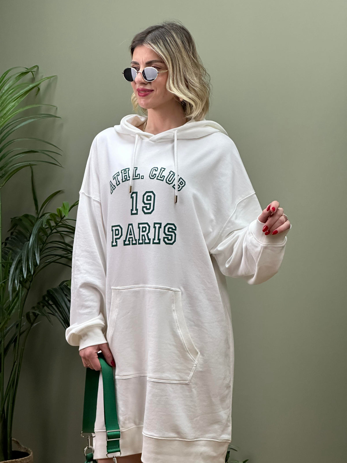 OVERSİZE İKİ İPLİK SWEAT ELBİSE