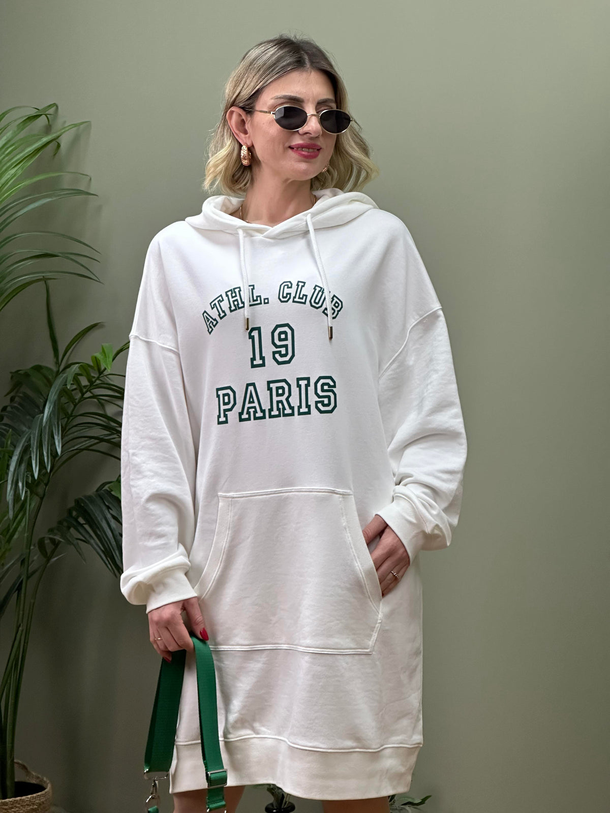 OVERSİZE İKİ İPLİK SWEAT ELBİSE