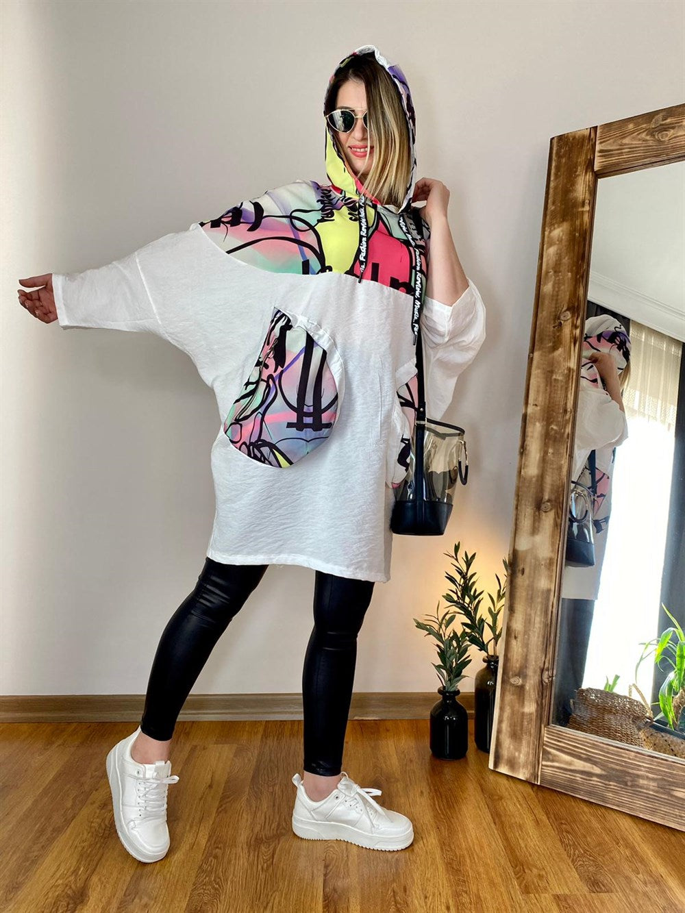 OVERSIZE KETEN KUMAŞ TUNİK