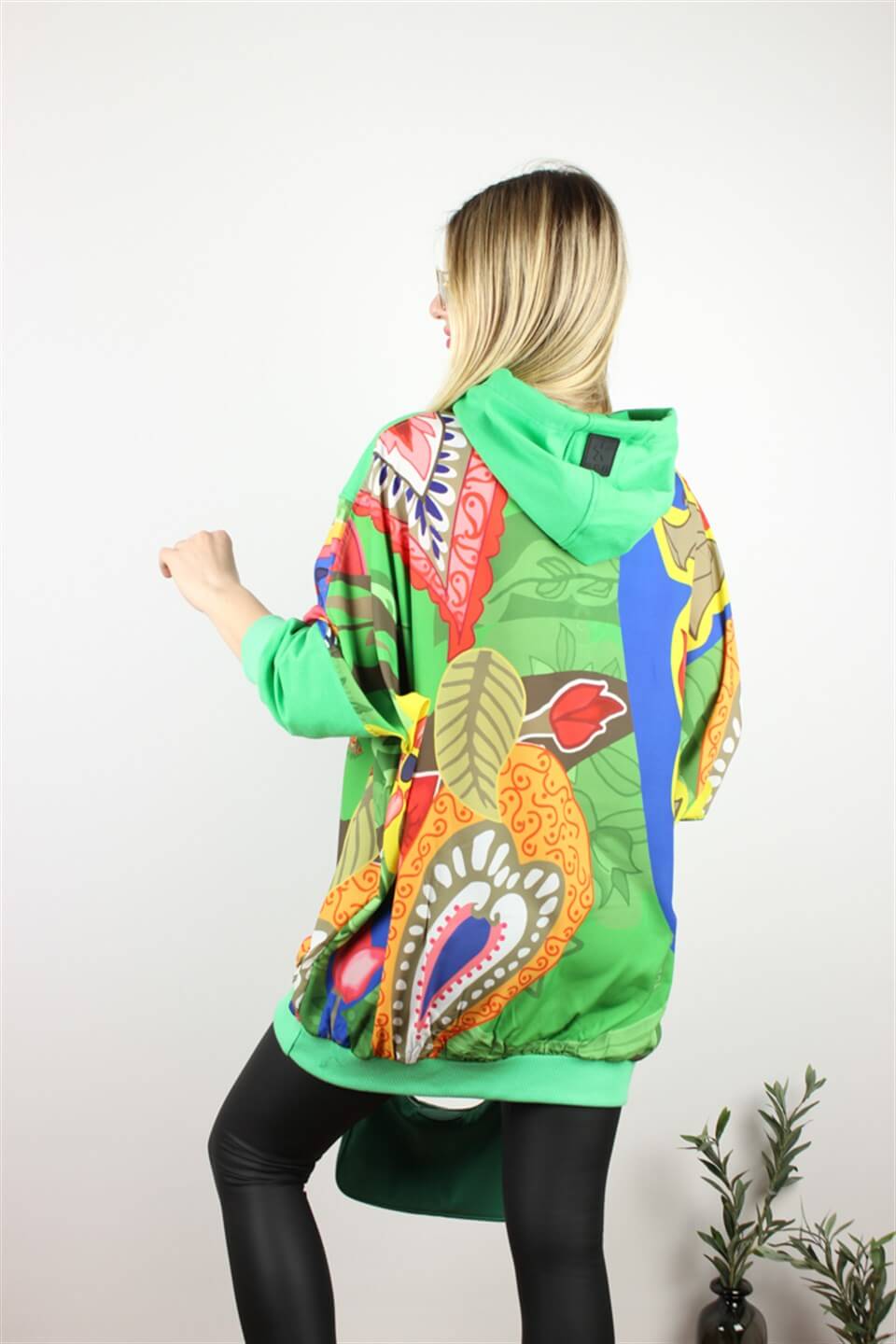 OVERSIZE MEÇLİ SWEATSHİRT YEŞİL
