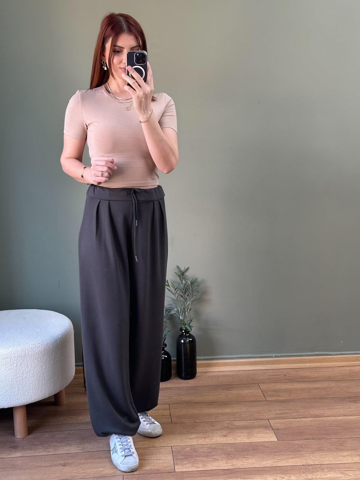 OYSHO PANTOLON ANTRASİT