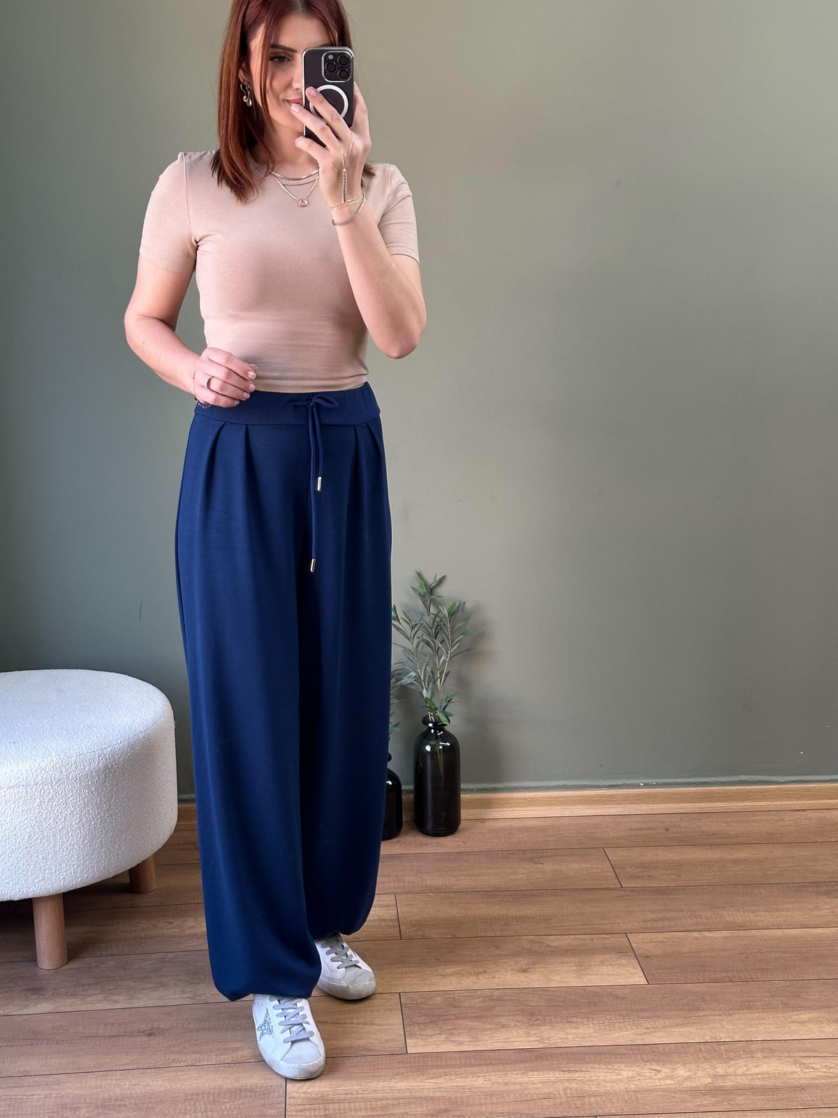 OYSHO PANTOLON LACİVERT
