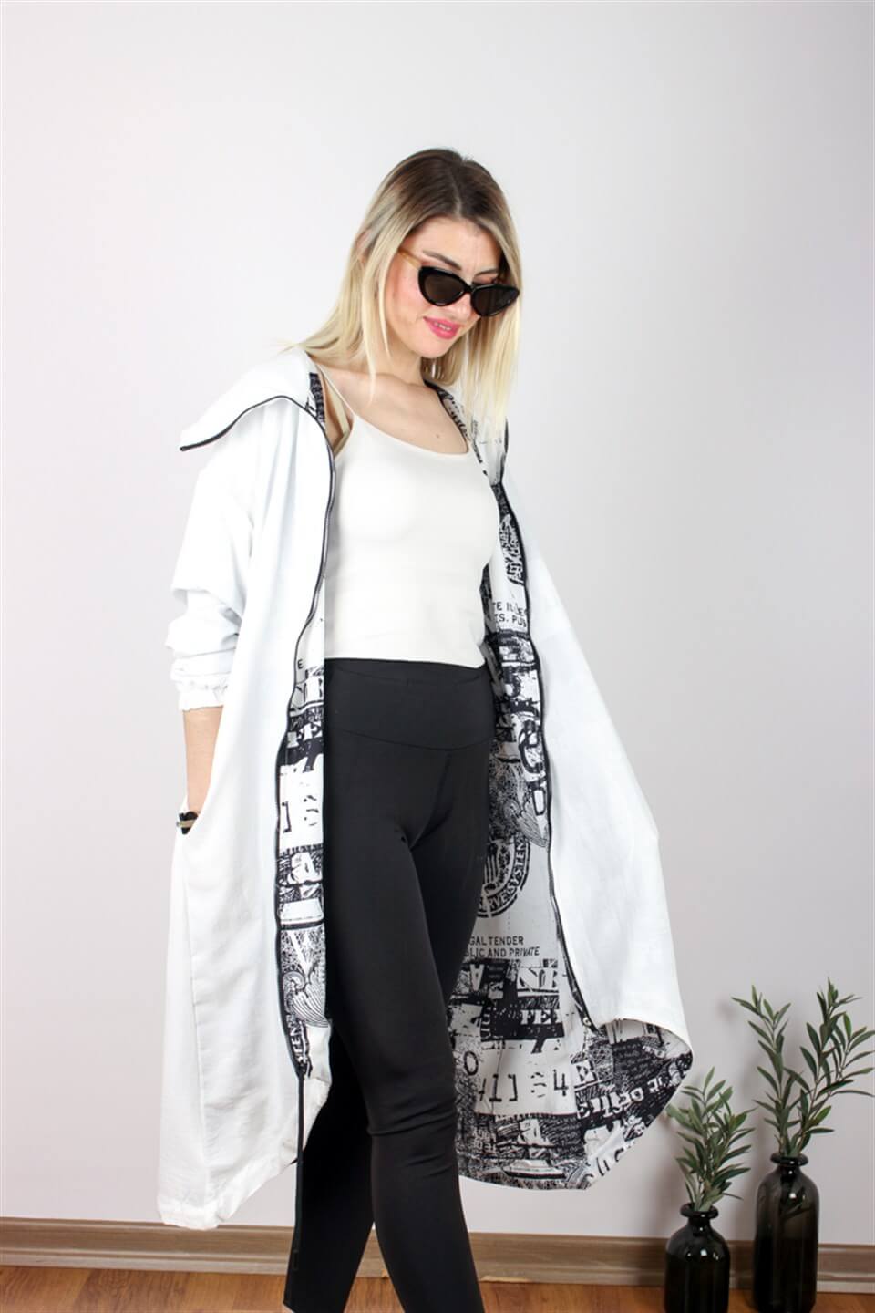 ÖZEL TASARIM KAFTAN BEYAZ