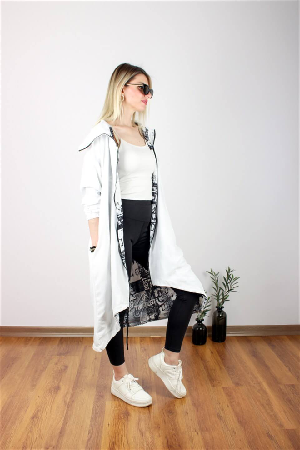 ÖZEL TASARIM KAFTAN BEYAZ