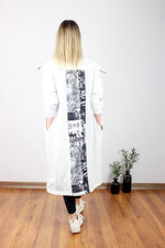 ÖZEL TASARIM KAFTAN BEYAZ