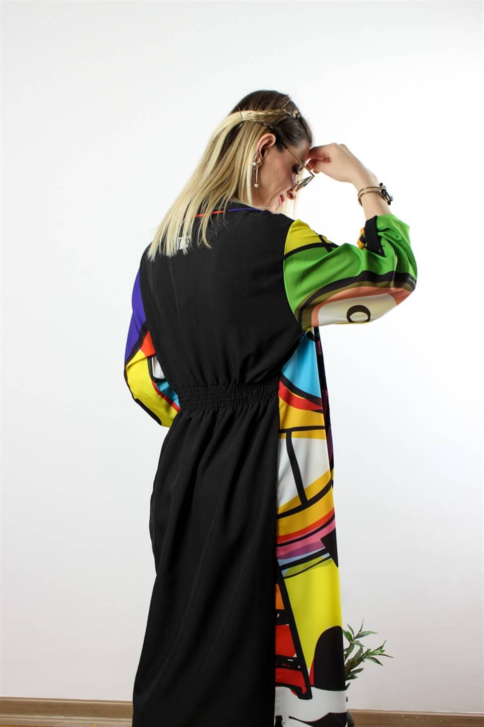ÖZEL TASARIM KAFTAN POPART DESEN