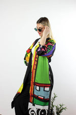 ÖZEL TASARIM KAFTAN POPART DESEN