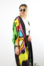 ÖZEL TASARIM KAFTAN POPART DESEN
