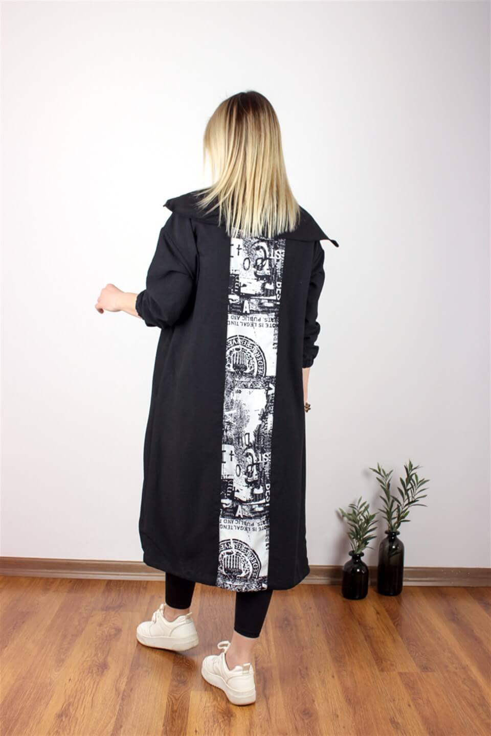 ÖZEL TASARIM KAFTAN SİYAH