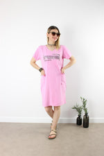 PAYET DETAYLI ESKİTME MODEL ELBİSE PEMBE