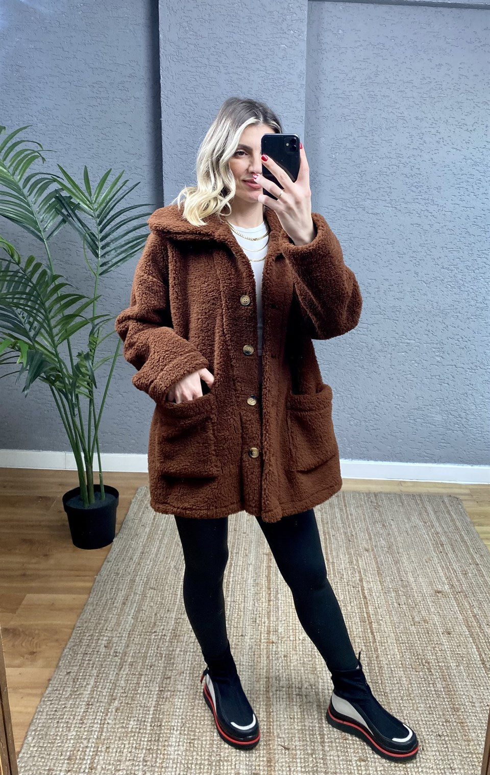 PELUŞ TEDDY KAHVE MONT