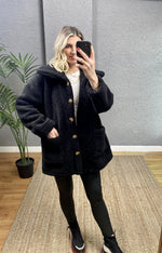 PELUŞ TEDDY SİYAH MONT