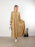 PONPONLU HAKİM YAKA ELBİSE VİZON
