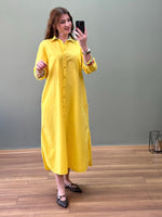 PREMİUM LONDON ELBİSE SARI