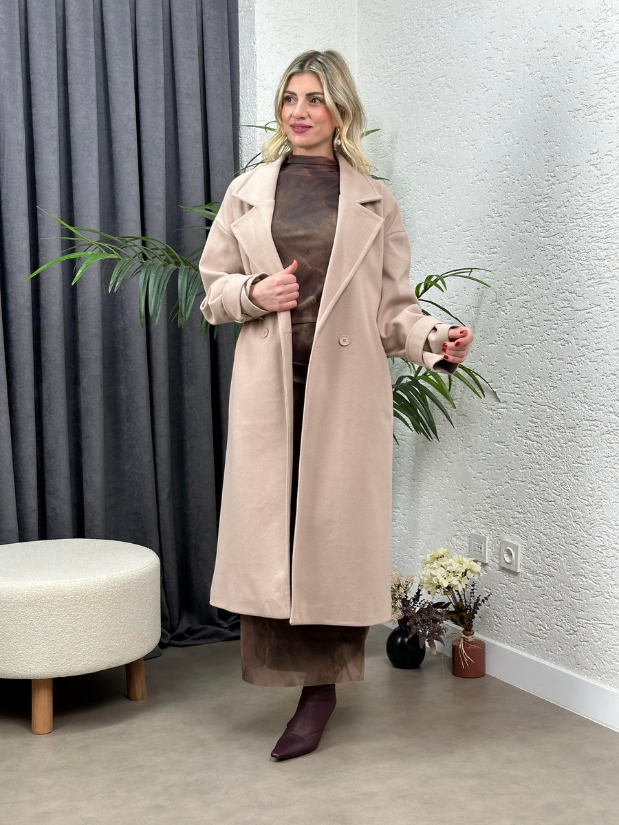 PREMIUM SERI MARKA KAŞE KABAN VİZON