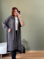 PREMİUM SERİ ÖZEL TASARIM FERMUAR KPÜŞONLU SWEAT ANTRASIT