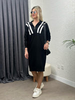 RİBANA ŞERİTLİ SWEAT ELBİSE