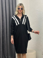 RİBANA ŞERİTLİ SWEAT ELBİSE