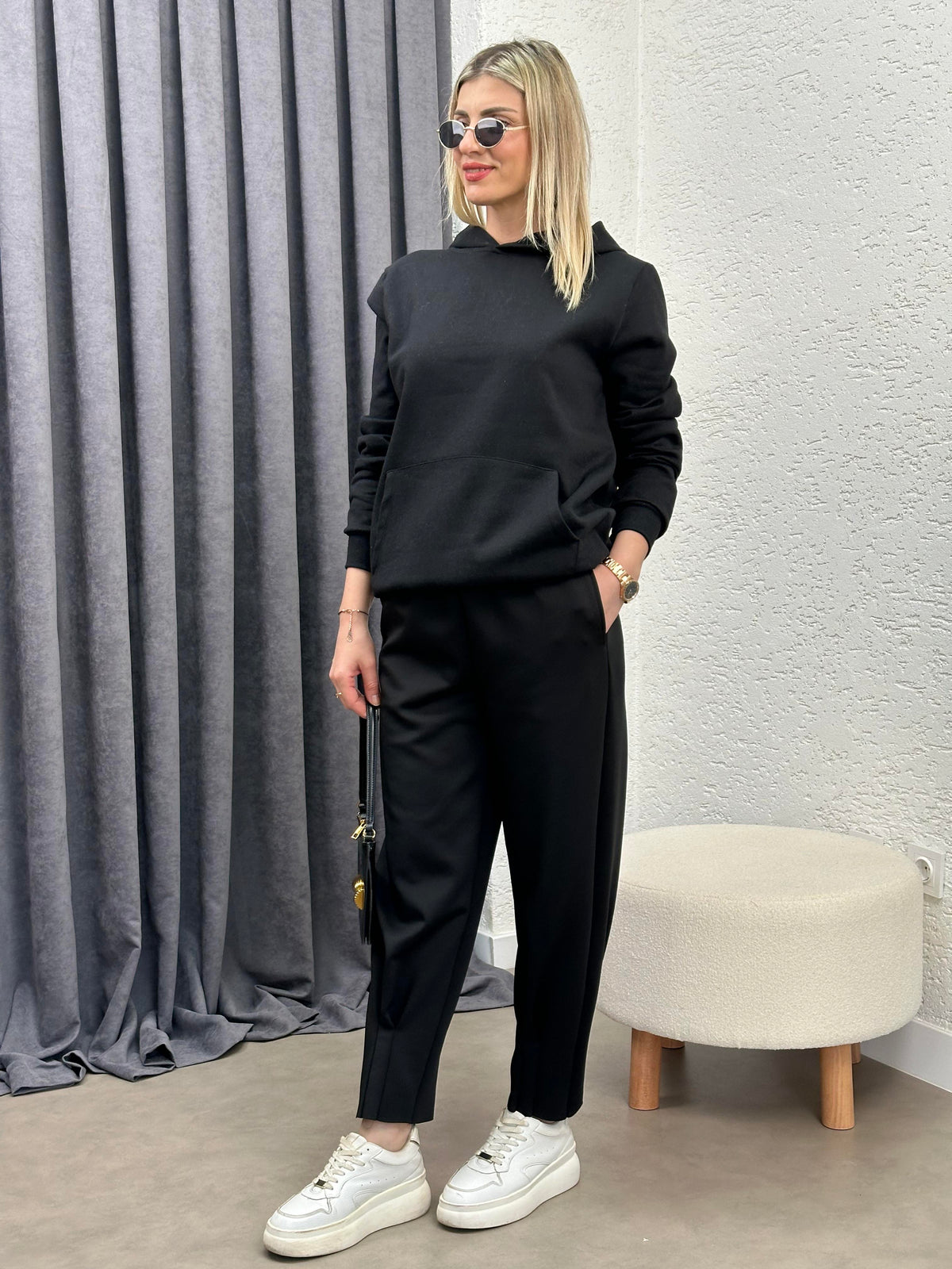 SPOR TAKIM SİYAH SWEAT
