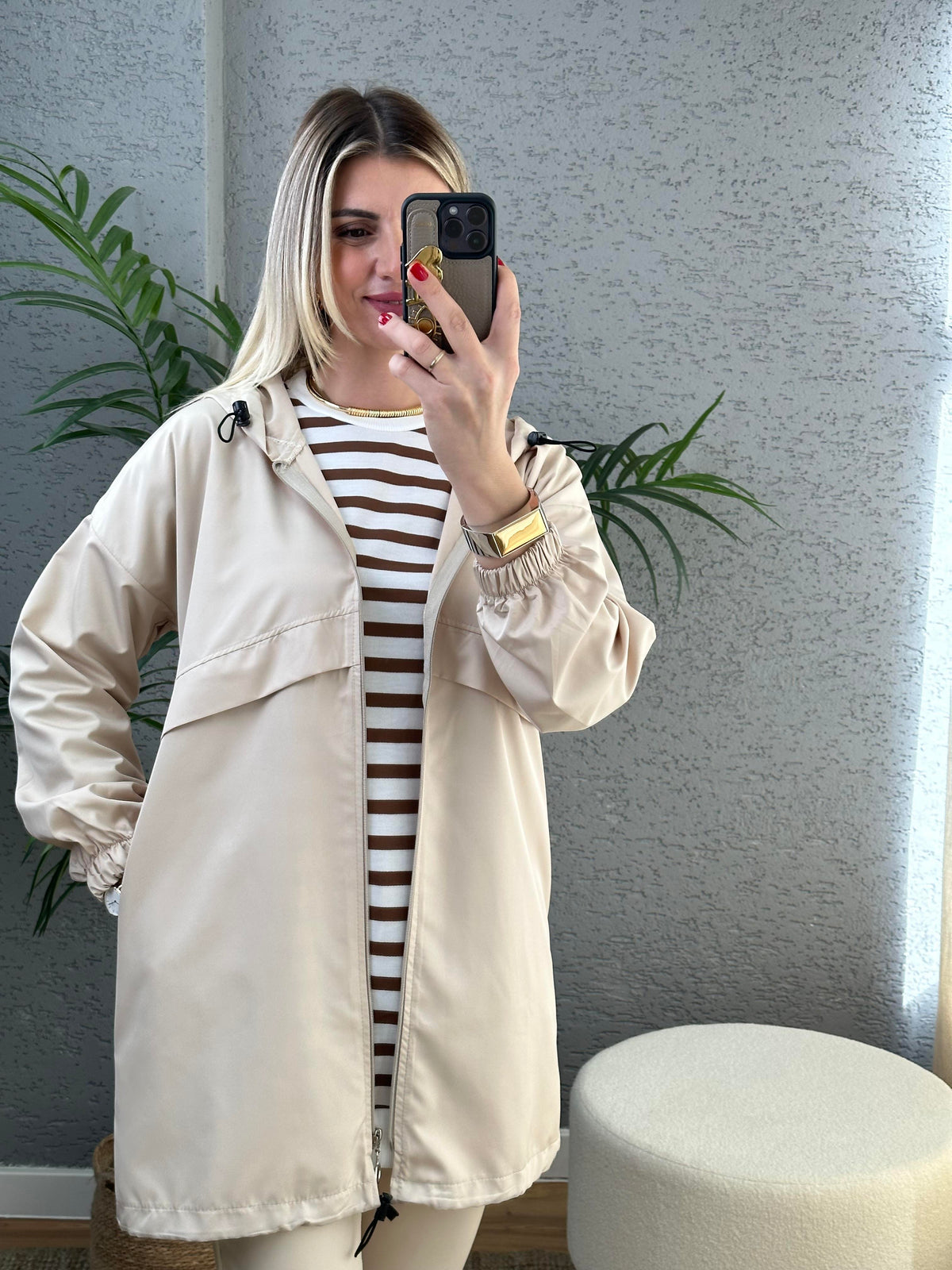 SPOR TRENÇKOT EKRU